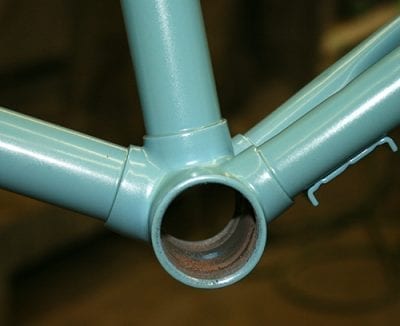bike frame detail