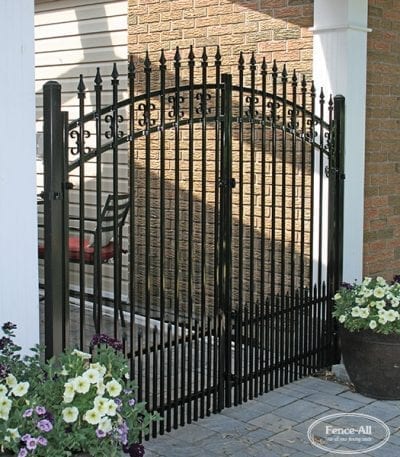 arched long beach double gates