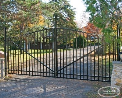 arched liberty double gates
