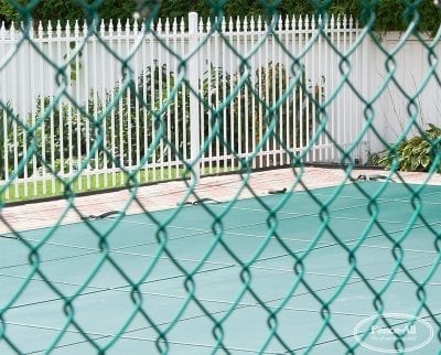 pool chain link detail