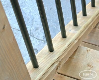 iron/wood railing detail