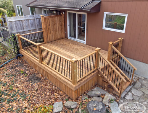 Should my deck be lower than the floor in my home?